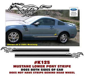 K125 FORD MUSTANG - PONY SIDE ROCKER SIDE STRIPE - 58" LONG - SHORT STYLE - Foto 1 di 1