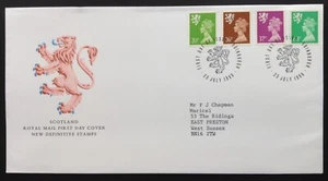 1996 20p 26p 37p 63p Escocia Definitivos regionales en portada de primer día, Edimburgo - Imagen 1 de 2