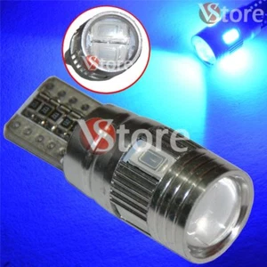 2 LED T10 HID 6 SMD Canbus 5630 BLU Lampade No Errore Xenon Luci Posizione 5W - Foto 1 di 3