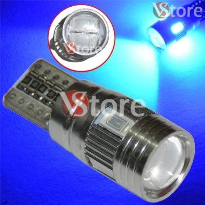 2 LED T10 HID 6 SMD Canbus 5630 BLU Lampade No Errore Xenon Luci Posizione 5W - Immagine 1 di 3