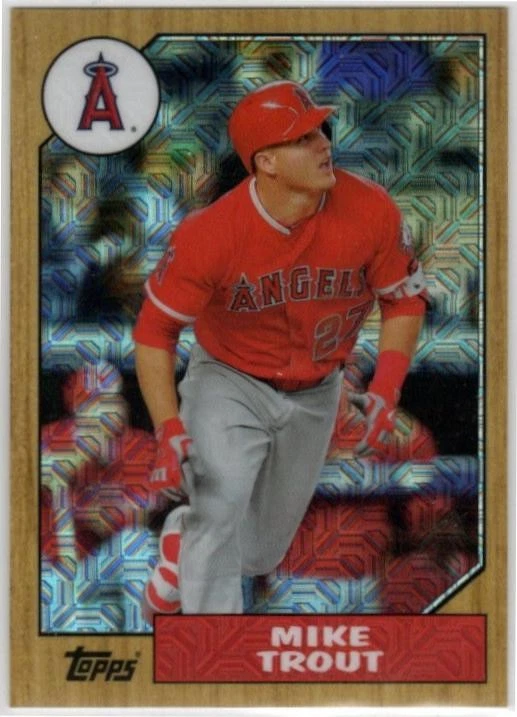 2017 Topps 87 Topps Silver Pack Chrome 87Mt Mike Trout - Image 1 of 1