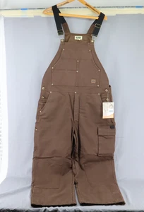 SAFTBAK Alaska Bib 34W 30L Thinsulate Washed Brown Latzhose NOS mit Etikett - Bild 1 von 17