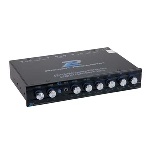 POWER ACOUSTIK 4-BAND GRAPHIC EQUALIZER HALF-DIN CAR EQ w/ PRE-AMP & SUB CONTROL - Picture 1 of 4