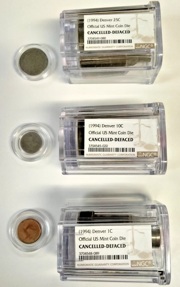 Moneda Denver 1994 1C/5C/25C oficial de Estados Unidos como nueva troqueles cancelados-desfigurados certificado NGC. Foto 1 de 4