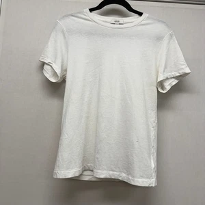 Women's AGOLDE White Cotton T-Shirt Size S - Picture 1 of 11