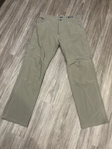 Kuhl Hose Herren 34 x 34 Cargo Stretch Nylon Reißverschluss Taschen Outdoor Reisen EUC - Bild 1 von 3