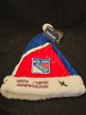 NUEVA YORK RANGERS SOMBRERO DE SANTA HOCKEY NAVIDAD NHL COCHE OFICINA HOGAR Foto 1 de 2