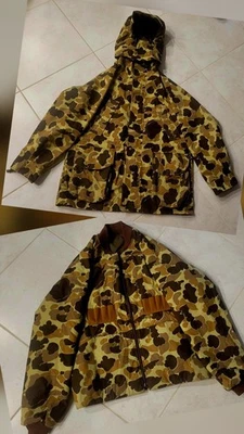 LL Bean 3 Piece Pro Hunting Jacket Men's L Camouflage Olefin Thinsulate USA RARE - Image 1 of 4