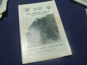 LYTCHETT MATRAVERS TRACTION ENGINE RALLY PROGRAME 1979 - Imagen 1 de 2