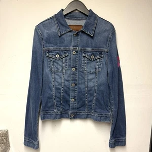 AG ADRIANO GOLDSCHMIED Denim Jacket Size L THE ROBIN Women JeanJacket - Picture 1 of 10