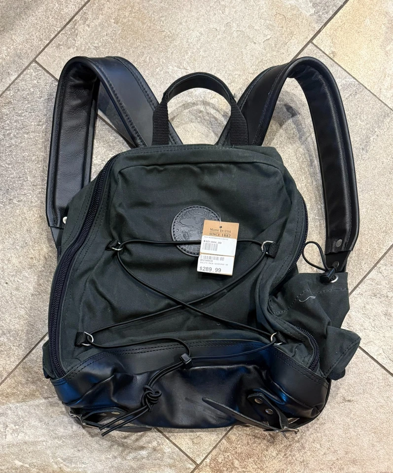 Mochila Duluth Pack Woodsman DLX Wax OD Verde B-521-WAX-OD Lona Encerada Foto 1 de 1