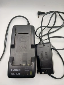ADAPTATEUR SECTEUR CANON CA-100 / CA-100A ET BLOC D'ALIMENTATION DC-100 - DE L1 CAM - Photo 1 sur 6