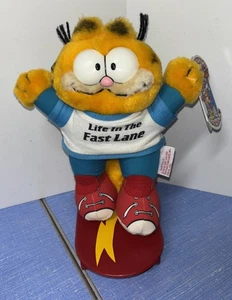 Garfield on Skateboard Plush “Life in the Fast Lane” Dakin 1981 - Picture 1 of 7