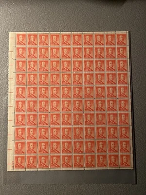 Scott 1030 1/2 Cent Franklin Full Sheet Of 100 MNH OG - Image 1 of 2