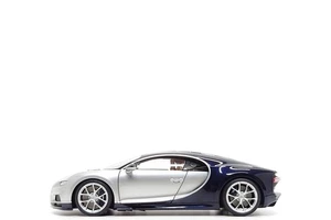 AUTOart 1:18 Bugatti Chiron in Argent Silver / Atlantic Blue - Picture 1 of 12