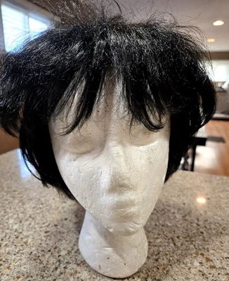 Peruca fantasia Black Shaggy "70's Dude"; hippie, surfista, estrela do rock; Halloween, festa - Imagem 1 de 4