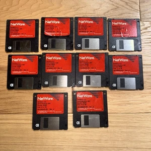 Vintage Novell NetWare 4.0 Admin CBT Floppy Disks Lot of 10 – Course #520C 1994 - Picture 1 of 6