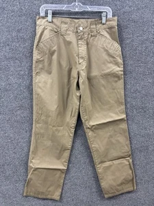 Levis LOTTO 53 Pantaloni Abbigliamento Qualità Uomo 32X32 Beige Cerniera Fly Materiale Bagnato - Foto 1 di 17