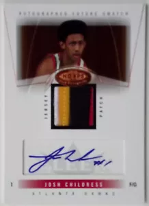 2004-05 Hot Prospects JOSH CHILDRESS Auto 4 Colori Patch RC Rara Hawks SP #/150 - Foto 1 di 2