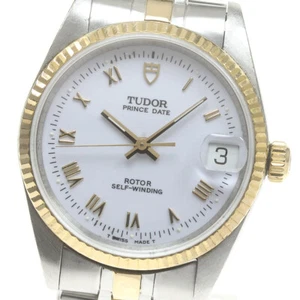 TUDOR Prince Date 72033 YG 2 tone Cal.2824-2 white Dial Automatic Boy's_826107 - Picture 1 of 8