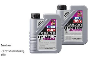 LIQUI MOLY 5W-30 Top Tec 2L aceite motor para Acea C1 Jaguar Land Rover - Imagen 1 de 5