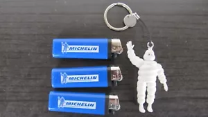 MICHELIN-MÄNNCHEN BIBEDUM , 1 Schlüsselanhänger, 3 Feuerzeuge, unbenutzt - Bild 1 von 5