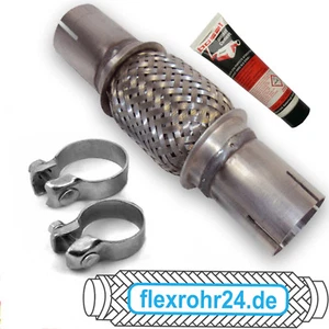 Flexrohr Flexstück Auspuff 50x150/260 mm ohne schweißen 2 Schellen Montagepaste - Bild 1 von 1
