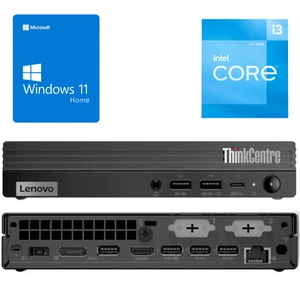 Lenovo ThinkCentre M70q i3-12100T (WLAN) 8/16/32GB - 0/256/512/1024GB SSD Win 11 - Afbeelding 1 van 13