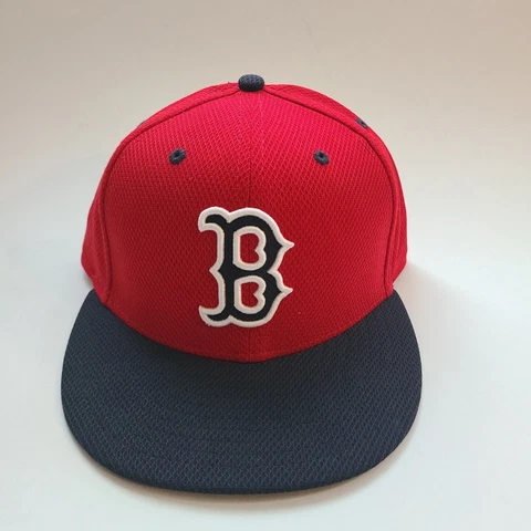 Boston Red Socks New Era Low Profile MLB 7 3/8 Fitted Hat Great Condition! Cover