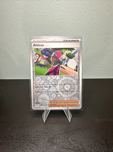 Atticus 077/091 Sv: Paldean Fates Reverse Holo - Picture 1 of 2