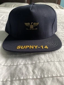 NUEVO Supreme Navy SupNY-14 5 Paneles Sombrero Ss14 Fw14 Bogo Caja Logo Snapback Gorra de Campamento - Imagen 1 de 6