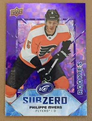 2019-20 Upper Deck Ice Subzero Rookies 849/999 Philippe Myers #SZ-28 Rookie - Image 1 of 2