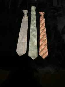 Lot of (3) Boys  Kids World of USA   Zipper Adjustable Ties Pre-tied   - Picture 1 of 4