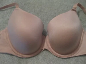 AUDEN BEIGE 36D LIGHTLY PADDED BRA, UNDERWIRE, DBL.FABRIC WINGS, ADJ.STRAPS, 2H - Picture 1 of 4