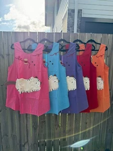 Hikosen Cara - Charming Cat-Themed Cotton Aprons with Large Pocket - Picture 1 of 9
