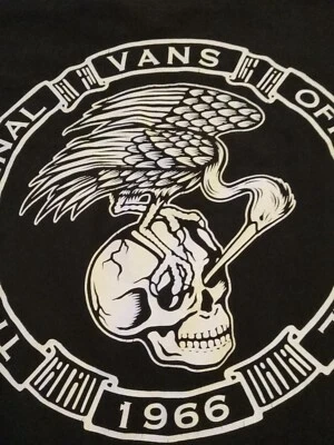 Vans Classic Fit Small Blk Cotton Tshirt 34" X 24" - Image 1 of 4