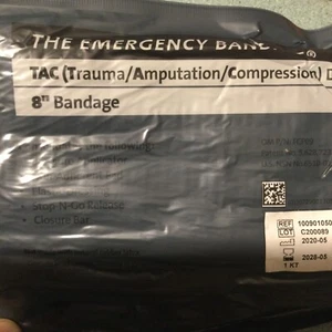 THE EMERGENCY BANDAGE 8" ISRAELI TRAUMA AMPUTATION COMPRESSION (TAC) DRESSING - Picture 1 of 4