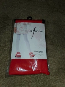 Leg Avenue 4646 Girls Tights Red Opaque Nylon Size small - Picture 1 of 2