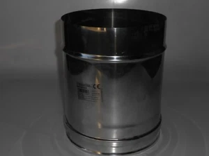 Tubo acciaio inox 304 D.200 altezza cm. 0,25 per canna fumaria art. MP200X250 - Foto 1 di 4