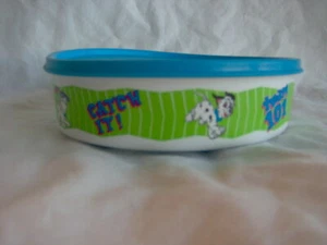 TUPPERWARE BIG WONDER 6" TAZÓN REDONDO #1405 101 DÁLMATAS CEREALES BOCADILLOS ALMUERZO - Imagen 1 de 10