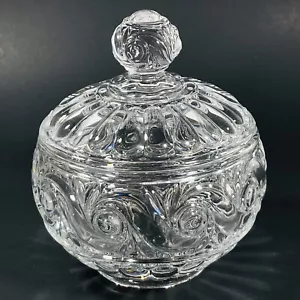 Antiker französischer Baccarat Russe Muster Deckel Bonboniere Kompott um 1890 -1910 - Bild 1 von 11