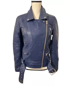 William Rast J. Timberlake Black Moto Jacket Zippers Junior Womens Size M - Picture 1 of 10