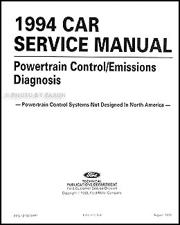 Capri Aspire Probe 1994 manual de diagnóstico del motor de escolta Foto 1 de 2