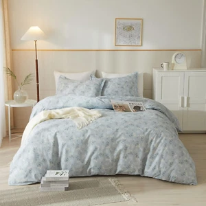 Twin Cotton Duvet Cover Kids Girls/Boys Boho Floral Duvet Cover Set 1 Duvet Cove - Picture 1 of 9