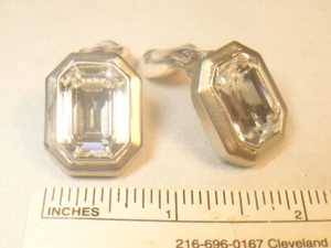 # 4 PARIS LOT EARRING DESIGNER VINTAGE WITH SWAROVSKI CRYSTALS 1905MS - Picture 1 of 7
