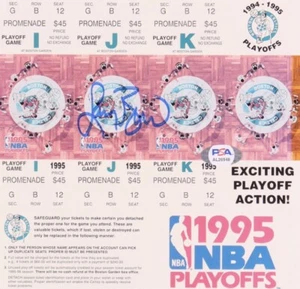 1995 Playoff Tickets Boston Celtics Autograph PSA COA Larry Bird Signed Rare - Picture 1 of 2
