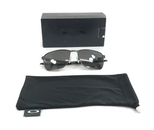 Oakley Sunglasses Ejector OO4142-0358 Carbon Rectangle w/ Prizm Black Polarized - Picture 1 of 13