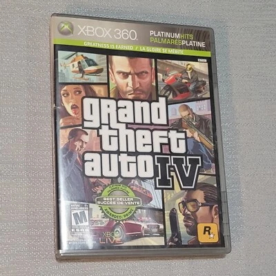 Grand Theft Auto IV (Platinum Hits, Microsoft Xbox 360) Great Condition - Tested - Image 1 of 4
