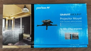 Peerless-AV PRGS-UNV Projector Ceiling Mount For 50lb Projectors, Black - Picture 1 of 4