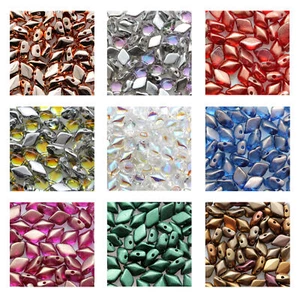 Cuentas Prensadas Matubo Gemduo™ Preciosa Ornela Vidrio Checo 8x5mm Tamaño 8g Tubo - Imagen 1 de 58
